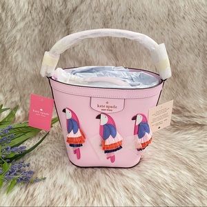 Kate Spade Pippa Flock Party Small Bucket Bag